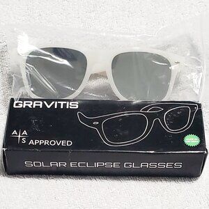 GRAVITIS "Glow-in-the-Dark" Solar Eclipse Glasses 2024 -AAS Recognised- ISO Comp